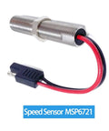 Speed Sensor Magnetic Pickup MPU For Generators And Industrial Machinery Replacement Part With Anti Vibration And Anti Interference Performance Ideal Spare For Power Units Diesel Engines Portable Gen Sets And Rotational Equipment, threaded metal sensor with red and black cable