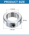 12 Pack Hollow Shaft Collars With Set Screws One And One Eighth Inch Bore One And Three Fourths Inch Outer Diameter Five Eighths Inch Thick