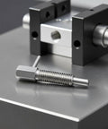 Heavy Duty Spring Indexing Plunger With Rugged L Handle For Snappy Manual Retraction on work surface with fixture.