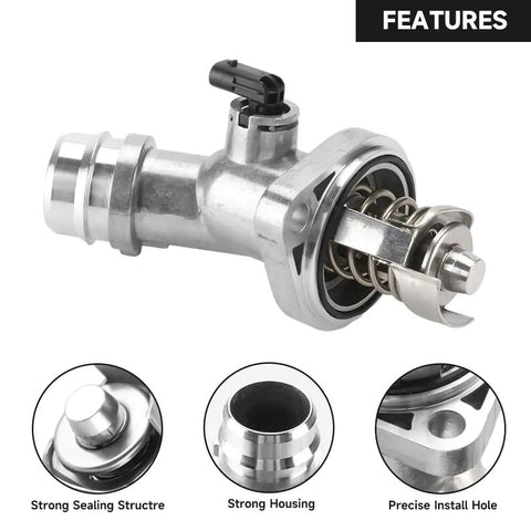 Close-up of Engine Coolant Thermostat Housing Assembly For Hyundai Elantra 2.0L L4 Gas 2017 2020 And Veloster 2.0L L4 Gas 2017 2020