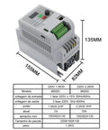 Budget Friendly 380V and 220V VFD Inverter Speed Controller for Motors Economical Variable Frequency Drive From 2.2KW To 11KW 7.5KW 10HP Version 220V Ready Smooth Reliable Motor Speed Control For Industrial Equipment, 155x82x135mm