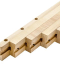 Real Deal Wooden Extension Slides For Dining Tables Built Tough, close-up of smooth glide tracks, sturdy pair set.