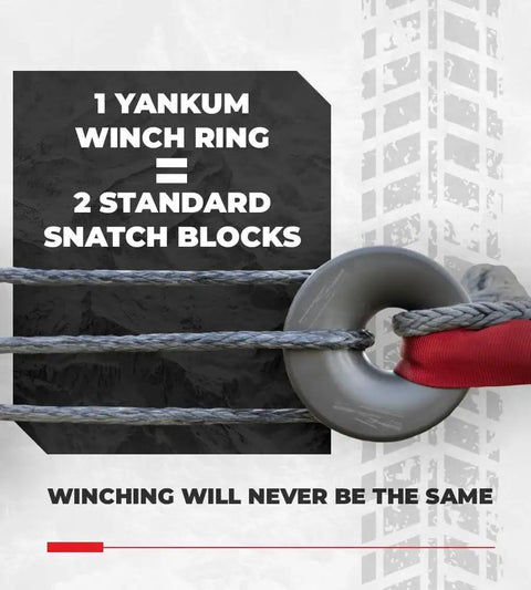 Heavy Duty Snatch Block Ring Pulley For Winch And Recovery Gear, Off Road Towing Accessories, ATV And UTV Recovery Snatch Block, Synthetic Rope Pulley, Made In USA, Dual Functionality Doubles Your Winch Line on synthetic rope