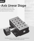 High Precision Linear Translation Stage 30x50mm Aluminum Sliding Table with manual knob for CNC linear motion