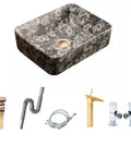 UMJIGF Vessel Sink Outdoor Courtyard Retro Ceramic Table Basin Wash Basin Bathroom Wash Basin Single Basin, floral design.