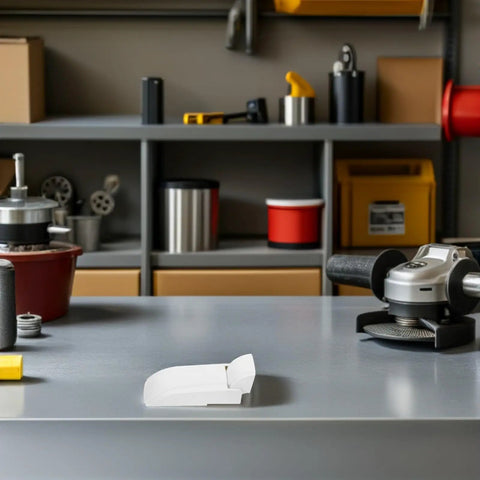 Rugged Universal Spring Assisted Freezer Door Hinge Replacement For Refrigerators And Chest Freezers Featuring Hassle Free Installation And Smooth Automatic Close For Home Or Shop Projects on a workbench.