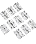 Rotating Concealed Hinges Set 10 Pieces Stainless Steel Door Connectors Bearings For Furniture Bookcase Window Cabinet Fittings