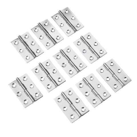 Rotating Concealed Hinges Set 10 Pieces Stainless Steel Door Connectors Bearings For Furniture Bookcase Window Cabinet Fittings