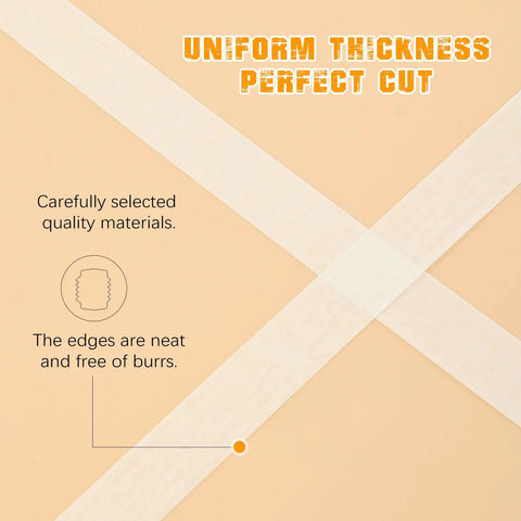 1 Inch Masking Tape Bulk Pack 20 Rolls Of White Beige Crepe Paper Tape With Strong Adhesive 55 Yards Each showing neat edges