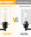 Portable Outdoor Light Camping Lantern With Clear Lens For Nighttime Campsites And Trails compared to inferior model