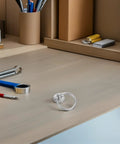 Eight Pack Metal Cabinet Pulls Ring Handles In Silver Zinc Alloy for Dresser Wardrobe Furniture on desk
