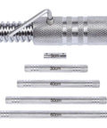 Dumbbell To Barbell Connector Rod, Silver Steel Tube With Ultra Precision Thread Design, Strength Training Bar Sizes