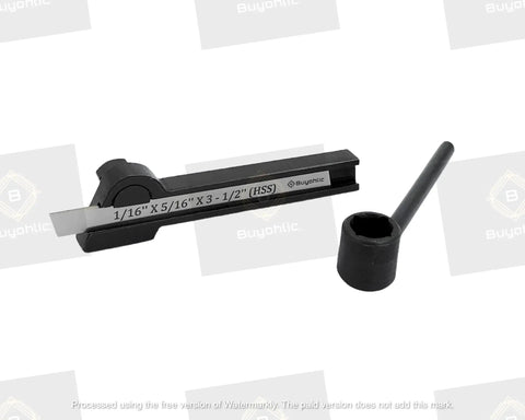 Top Shelf Straight Shank Lathe Parting Tool Holder With Tough HSS Steel Blade Delivers Sweet Precision Cuts And Clean Grooving For Heavy Duty Machine Shop Projects That Mean Business