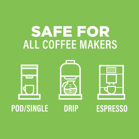 Descaler For Coffee Makers And Espresso Machines Three Tablet System That Kicks Mineral Deposits And Limescale No Vinegar Odor EPA Safer Choice
