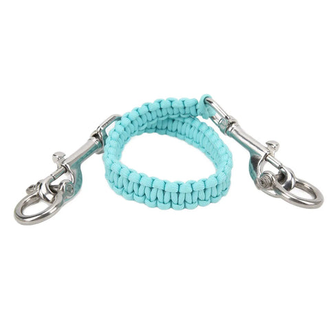 Heavy Duty Luminous Underwater Camera Carry Rope For Diving Gear Wearproof Parachute Rope Hand Knitted Lanyard Noctilucent Blue