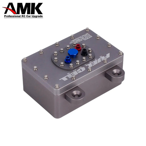 Gray Beefy CNC Aluminum RC Crawler Fuel Cell Receiver With Simulated Fuel Tank Fits SCX10 PRO RR10 Capra And Other Crawlers