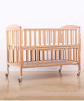 Wooden crib with heavy duty swivel casters with brakes for cribs and heavy furniture rubber floor friendly casters