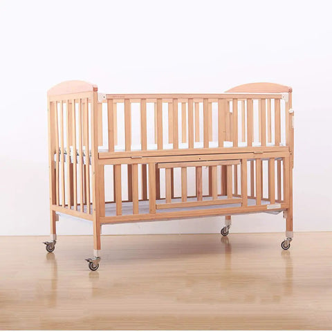 Wooden crib with heavy duty swivel casters with brakes for cribs and heavy furniture rubber floor friendly casters