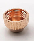 Copper nozzle shield for XF300 plasma cutter, universal fit, durable, high-temp resistant, side view