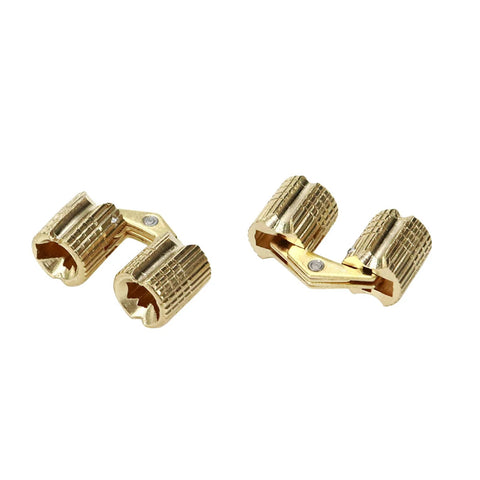 Durable Brass Concealed Barrel Hinges For Hidden Cabinets And Jewelry Boxes 8mm Diameter 180 Degree Opening, pack of 8.