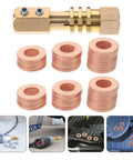 Copper Flat Sealing Washers Kit 200Pcs For Automotive Repairs Portable On The Go Durable Washers for quick repair and sheet metal fix.