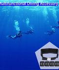 Background of divers underwater with Beginner Friendly Dive Belt Kit With Weights, 4 Pockets And Quick Release Buckle shown close-up.