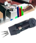 Watch Chain Link Remover And Strap Adjuster Repair Kit With Spring Bar Tool And Pin Replacements Steel Design Black