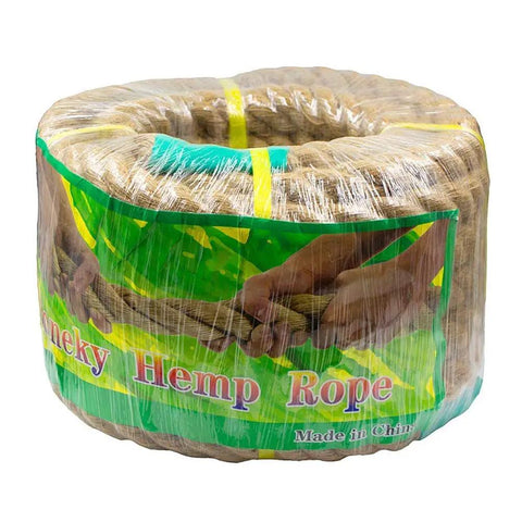 All Natural Jute Rope 2 Inch By 48 Foot 4 Strand Twisted Hemp Rope For Crafts Cat Scratching Post DIY Home Decor Macrame