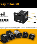 Nema 23 stepper motor brackets with screws and nuts for easy installation