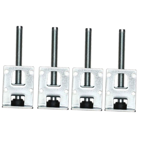 4-piece Adjustable Table Leg Leveler Foot Set For Chairs Desks And Cabinets 100mm Steel Sofa Lifter, visible 100mm height