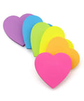 Heart Shaped Sticky Notes Set With Six Bright Colors 3 By 3 Inch Pads 75 Sheets Per Pad Easy Peel No Residue Memo Pads