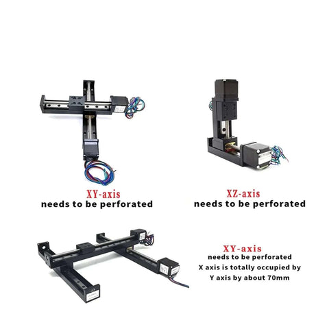 Amp Up Your CNC Rig With This Badass Smooth T Type Sliding Table Rail Packed With A Nema11 28mm Stepper Motor And TB6600 Driver To Master XYZ Axis Builds Choose 50mm To 300mm Strokes With XY and XZ axis mounts