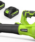 Cordless Leaf Blower With 650 CFM And 288 MPH Max Wind, Includes 2x 4Ah Batteries, 6 Speed Modes, 20V Powered Handheld Blower