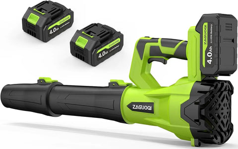 Cordless Leaf Blower With 650 CFM And 288 MPH Max Wind, Includes 2x 4Ah Batteries, 6 Speed Modes, 20V Powered Handheld Blower