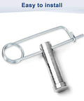 8 Pack Brooch Shape Cotter Pins With Quick Lock Fasteners 2x45mm Spring Steel Pins product image