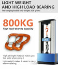 Heavy Duty Carabiner Clip 8KN 800KG Ultra Lightweight Aluminum Carabiners in strength test machine showing load capacity