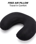 Under Seat Personal Item Duffle Bag For Air Travel 17 By 10 By 9 Inch With Free Pillow And USB Port Navy Durable And Foldable