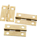 Gold finish rotating concealed hinges for doors and cabinets 10 pieces 24 by 16 millimeter butt hinge with screws easy install furniture hardware