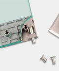 Beefy Zinc Alloy Glass Hinge Connector For Shower Door To Glass Corner Clamp Fixed Panel Mount Fit 5 To 8mm Glass Easy Install Durable Build