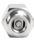 DERPIPE air check valve, 1/2 in NPT F x M, stainless steel hex body, one-way air valve