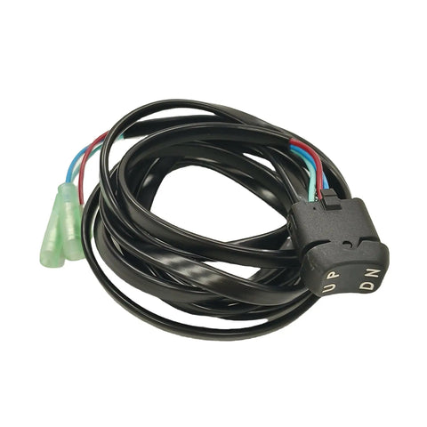 Trim And Tilt Switch Assembly For Outboard 704-82563-40-00 Replacement, single engine control handle with wiring connectors