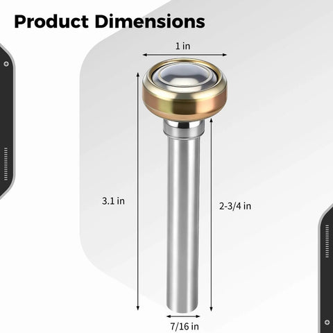 12 Pack One Point Eight Inch Garage Door Rollers With Four Point Seven Inch Stem Whisper Quiet Hassle Free Replaceable Nylon Wheel For Smooth Operation And Reduced Noise In Garages Barns And Warehouses product dimensions diagram