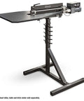 360 Degree Swivel Bead Roller Stand With Integrated Die Storage For 8, 19 And 27 Inch Elite Bead Rollers, black stand with swivel head