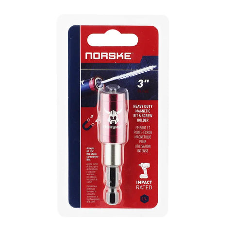 3 Inch Impact Torsion Magnetic Screwdriver Bit And Screw Holder For Heavy Duty Driving, Retractable Guide Sleeve Eliminates Wobble