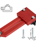 Ultimate Pro Grade Thin Rip Jig Guide for table saws, aluminum anodized with telescoping stroke, visible hardware included.
