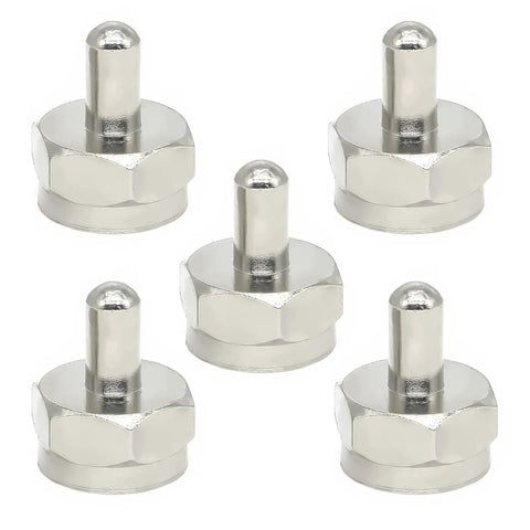 Five Pack F Type Male Terminator Caps 75 Ohms Coax Cap Terminator Cover for TV Antennas, Splitters, Amplifiers and Boosters