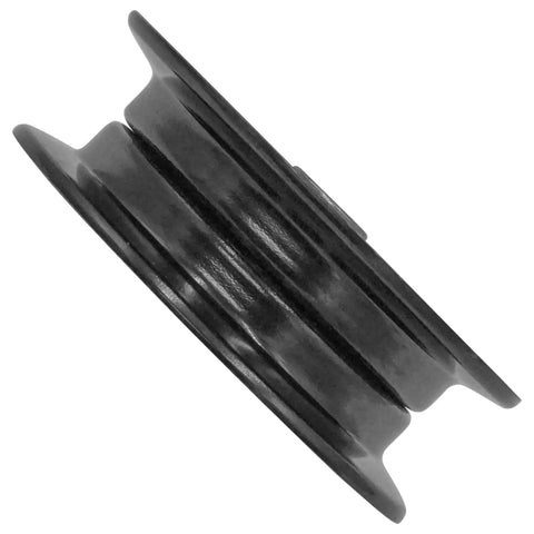 High-Performance Replacement Flat Idler Pulley For White Outdoor Mowers Like FST-14 145 10-13 LT-11 1500 Mod-C8L-33890 from side view.
