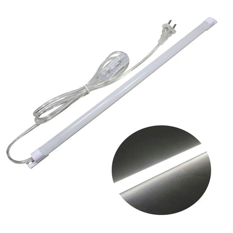 110V LED Under Cabinet Lighting With 17 Inch LED Strip Light Bar And 6 Ft Power Cord Magnetic Install And Plug And Play Design Ultra Slim Counter Light For Kitchen Desk And Work Table White 6000K