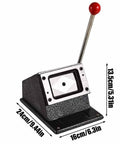 Rugged All Metal Manual PVC Card Die Cutter For Desktop Card Cutting With A Steel Blade And Round Corner Pro Grade Hand Pressure Cutter