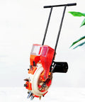 Handy Manual Seed Spreader and Fertilizer Applicator for Garden Planting Hand Push Roller with Dual Seed and Fertilizer Buckets